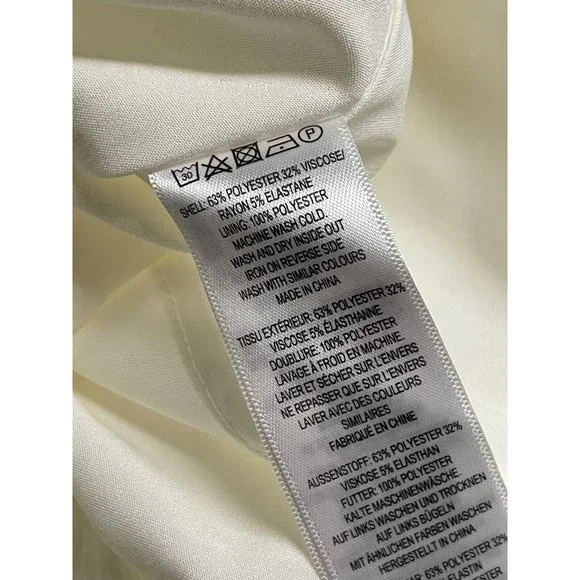 Women's French Connection Awiti Whisper Ruth Sheath Dress White Size 2 - Picture 10 of 11